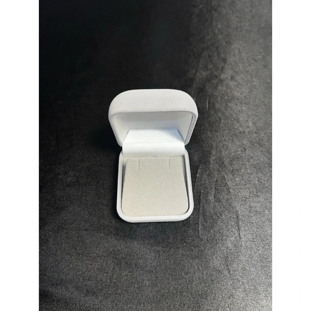Gray Velvet Jewelry Box | Earring or Pendant Gift Box